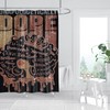 Black Woman Shower Curtain African American Fashion Afro Black Girl