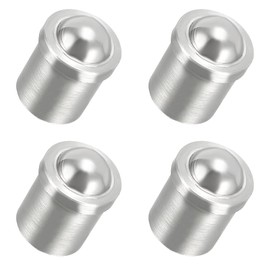 METALLIXITY Ball Pestle Cabinet Door Cupboard Drawer (5 x 6 mm) 4 Pieces Ball Snap Lock Catcher - for Home Kitchen Cabinet Cabinet Door Silver Tone