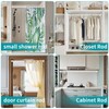YNL Shower Curtain Rod 34-96 Inches, Non-Slip, Never Rust, No