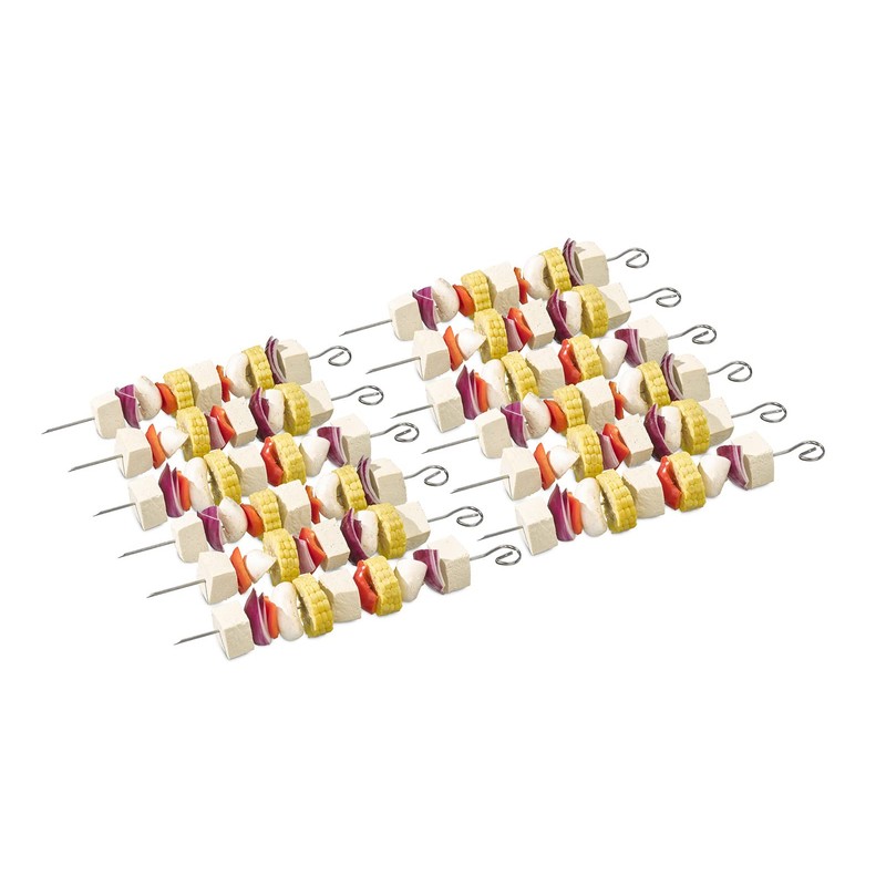 Buddy's BBQ Stainless Steel Barbecue Skewers, 12 x 30 cm