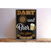 schilderkreis24 Funny Saying "Dart und Bier das Gönn ich Mir"