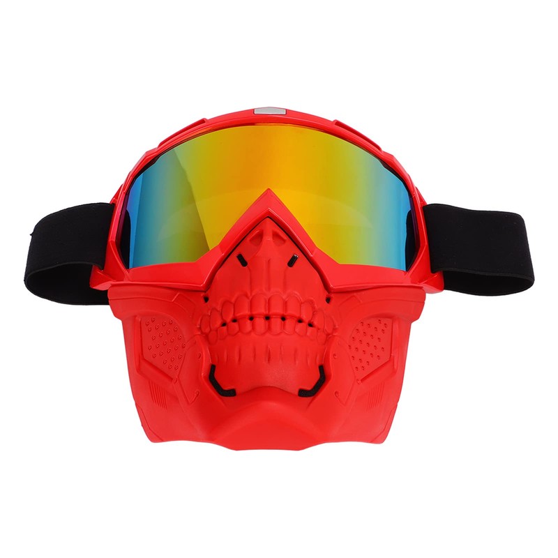 Riding Goggles, Motorcycle Skull Goggle Face Cover Off Road Cycling