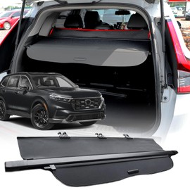 Volcaner Cargo Cover for Honda CRV 2023-2025 2026 Accessories,【Extra Cover】 for 2023-2026 Honda CR-V (Include Hybrid) Retractable Trunk Cover Security Shade Shield with Extra Cover