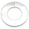 OZXNO 0.94" Stainless Steel Wall Split Flange 2pcs Split Decorative