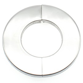 OZXNO 0.94" Stainless Steel Wall Split Flange 2pcs Split Decorative Escutcheon Self-Adhesive Wall-mounted Water Pipe Cover Accessories