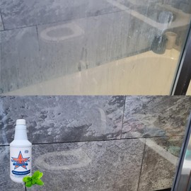 BRING IT ON! CLEANER Professional Hard Water Stain Remover & Glass Shield Sealant - Tiles, grout, Windows, Fiberglass, Chrome, Tubs, Toilets