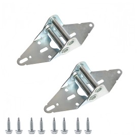 Garage Door Hinges #5, 14 Gauge Steel, Galvanized Finish, 2 Pack + 8 Screws