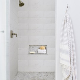 JIANBENKJ Shower Niche Insert Tile Ready 12"x6",Niche for Shower Wall,Waterproof Ready-to-Tile Niches Recessed Box Shelf for Showers Wall Bathroom Renovation/Soap Storage,Outer Size 16"x10",Depth 4”