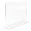 Staples Clear Acrylic 11"W x 8.5"H Horizontal Document Display Holder