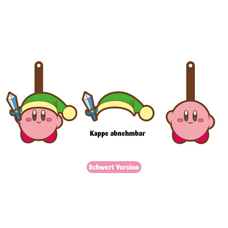 Kirby's Dreamland Transf Chinese Rubber Straps Rubber Pendant: Kirby (Sword)