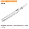 sourcing map Staple Remover Tools, Flat Staplers Puller Stainless Steel