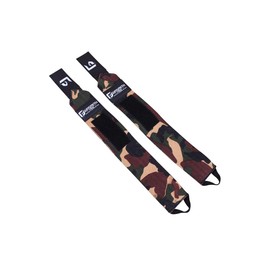 Gunsmith Fitness Power Wrist Wraps 1 Pair Heavy Duty Black Wrist Supports for Gym Weightlifting, Powerlifting, Bench Press, Bodybuilding, Crossfit Training for Men & Women(Woodland Camo, 45cm/18)