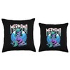 Mer Mama Mermaid Tail Design Throw Pillow