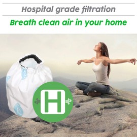 OVO HEPA Filter Bag, 8 Litre, Prevent Allergie, Fits OVO-630ST-25H, NADAIR-600/700-AL-22, WHITE