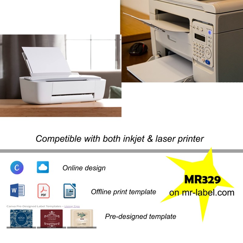 Mr-Label White Lip Balm Labels - Waterproof & Tear-Resistant -