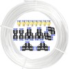 ERGAOBOY Bright 10M Polyurethane PU Air Hose Pipe Kit, 6mm