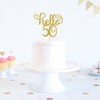 Hello 50 Cake Topper - 50th Birthday / 50th Wedding