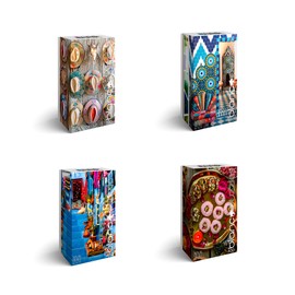 Buffalo Games | Blanc Series | 300 Large Piece Jigsaw Puzzle Value Pack Bundle #4 | Limited Edition | 4 Puzzles Included | Puzzles for Adults | Vivid Photography and Images