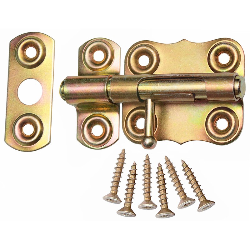 Bolt Door Bolt Furniture Bolt Push Bolt 50 mm Yellow