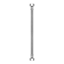 Cunsen One Piece Stainless Steel Flexible Faucet Connector, 1/2 Inch FIP x 1/2 Inch FIP, Braided Stainless Steel Faucet Supply Line (12 inch)
