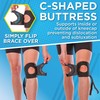 BraceAbility Short Patellar Tracking Knee Brace - Pull-On Running, Exercise,