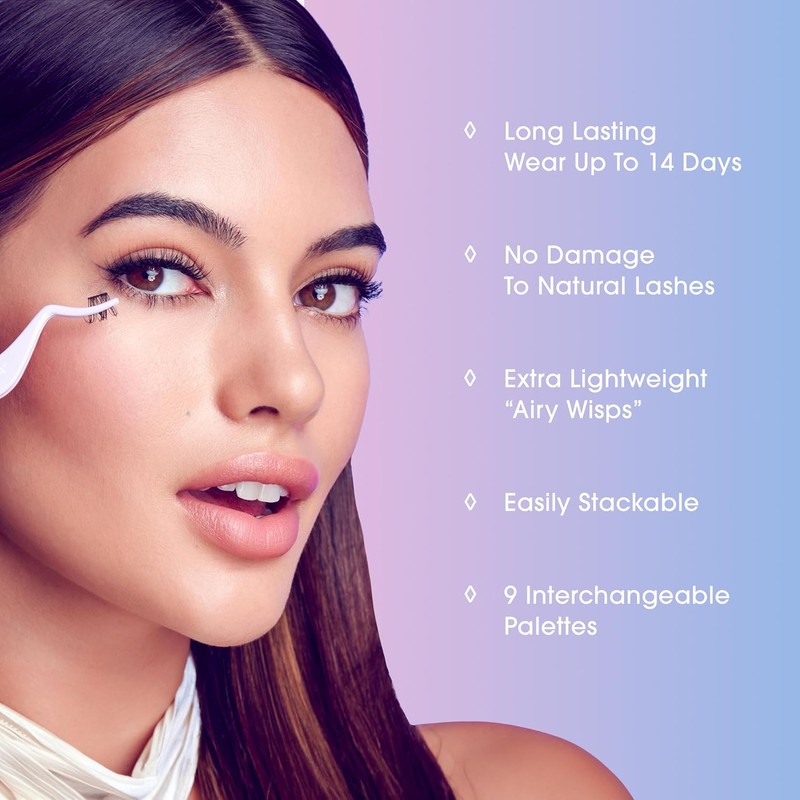 Studio Lash Extension Kit, 54 Stackable Lash Clusters, Medium Volume,