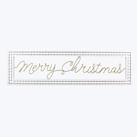 Young's Inc Wood Framed Merry Christmas Wall Sign