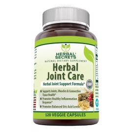 Herbal Secrets Herbal Joint Care 120 Cápsulas Sabor Sin sabor
