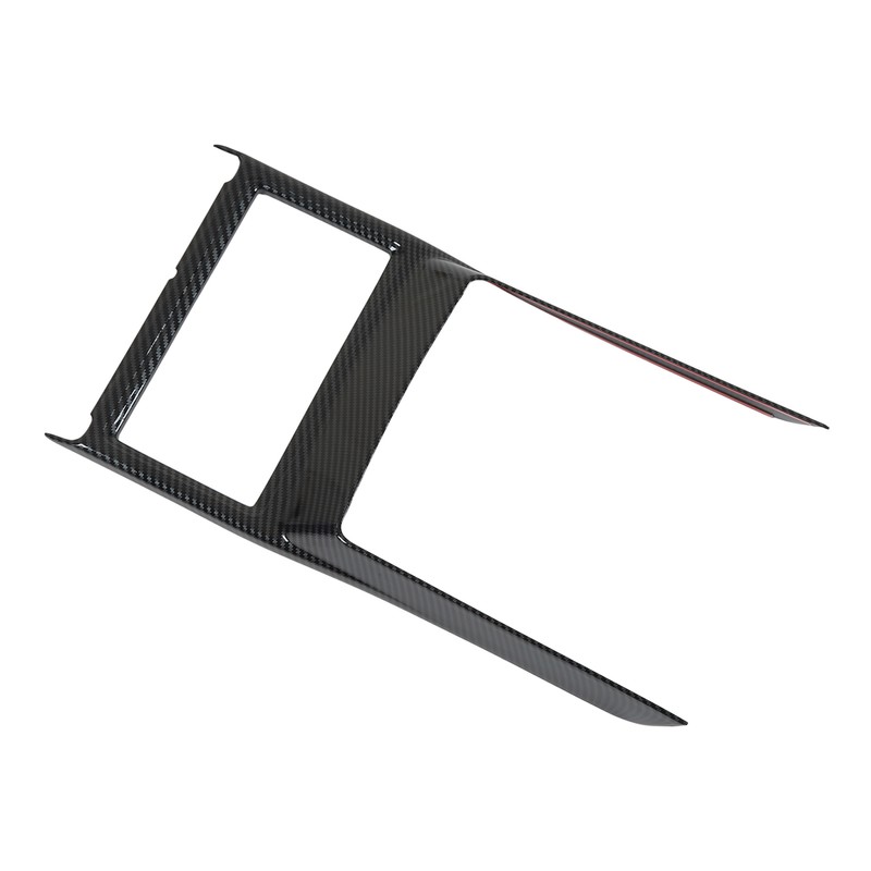 Car Cup Holder Frame Cover Carbon Fiber Pattern High Gloss