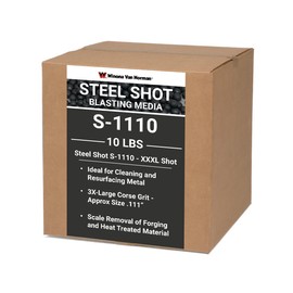 Steel Shot S-1110 - Blasting Media - XX-Large Shot Size - No. 6 Equivalent (10lbs)