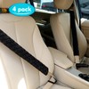 Tatuo 4 Pack Extra Long Seat Belt Cover for Comfort
