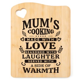 Tulolvae Mum Birthday Gifts, Bamboo Chopping Board Presents for Mummy from Daughter Son, Gifts for Mother on Birthday Christmas Valentines Day Mothers Day,Home Kitchen Gift for Women