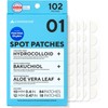 caraseoul Parches Hidrocoloides para el Acné (10/12 mm, 102 Unidades)