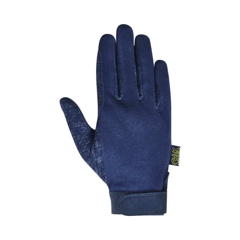 AK Cotton Grip Horse Riding Gloves AKRS-8485 (M, Black)