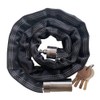FIGODE Stainless Steel Chain Lock with 4 Same Keys, Rustproof