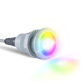 S.R.Smith FLED-TM-C-80 12V & 2W Treo Micro LED Pool Accent Light, 80' Cord, Red/Blue/Green