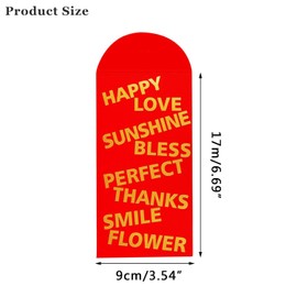 30Pcs Chinese New Year Red Envelopes HongBao LiShi Gold Foil Embossed Lucky Money Envelopes Lunar New Year Red Packets 2025 for Chinese New Year, Wedding, Birthdays, 9×17cm/3.54×6.69in (Bless)