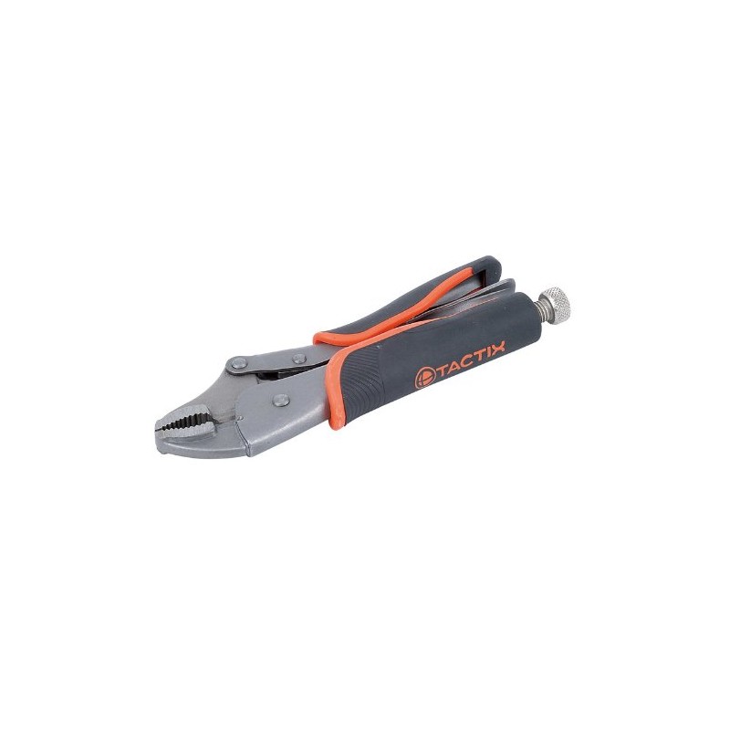 Tactix 200505 Locking Plier, 250mm/10-Inch, Black/Orange