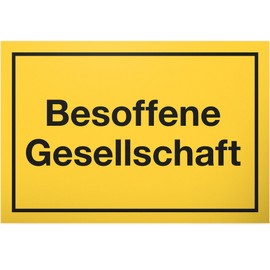 DankeDir! Closed Drunk Society Sign with Saying - Funny Gift for Him Gift Idea Birthday Gift Men Party Decoration Accessories Joke Item JGA - Accessory Photo Box