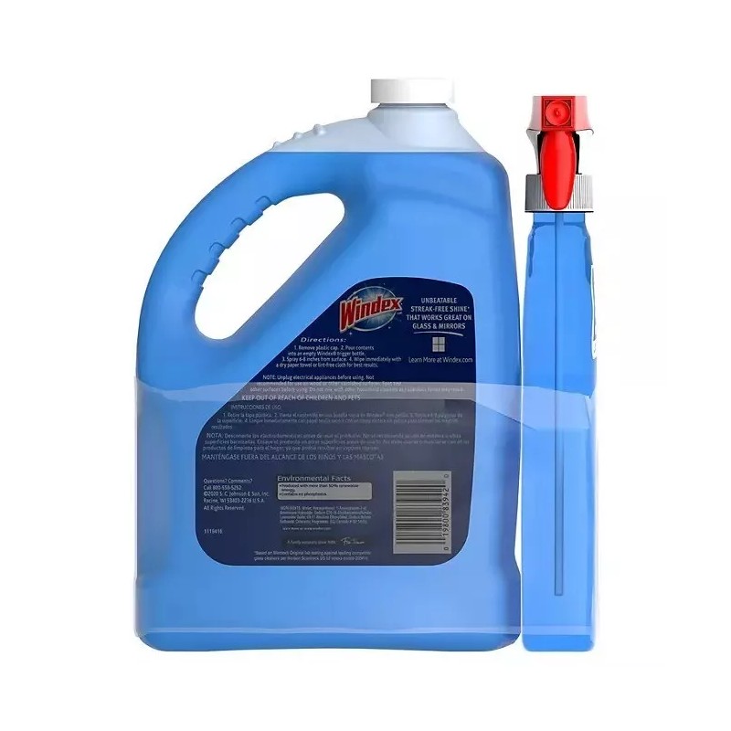 Windex Original Glass Cleaner 1 spray bottle + 128 fl.