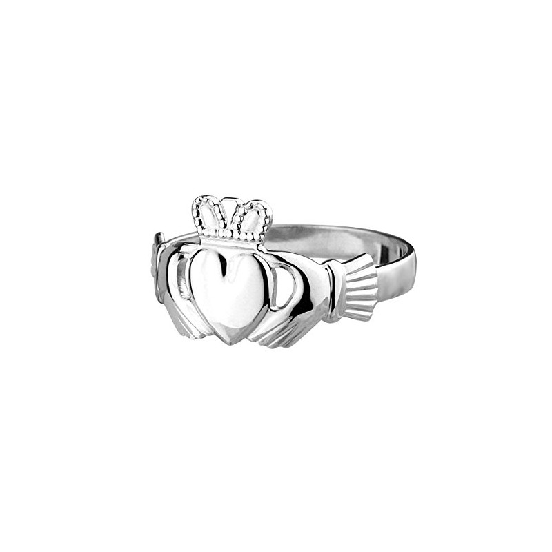 Claddagh Irish Friendship Ring Sterling Silver Size N, Sterling Silver,