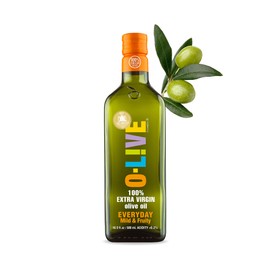 O-Live & Co. Everyday 100% Extra Virgin Olive Oil - 16.9 Fl Oz (500 ml) - Gold Award winner in NY, LA and ITALY - First Cold Pressed and estate grown & bottled.