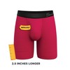 Shinesty Black Red Navy Long Leg Boxer Three Pack -