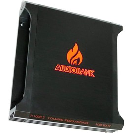 Audiobank P1000.2 1000 Watt 2-Ohm Stable 2 Channel Bridgeable & TRI-Mode Operation Stereo Amplifier + Complete 1500W 8 Gauge Car Amplifier Installation Wiring Kit