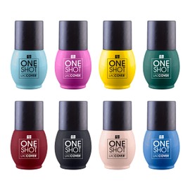 ONE SHOT LACCOVER - Gel Polish Semipermanente Para Uñas WILD COLLECTION 8 Tonos Distintos de 12 fl Oz.  14 mL. cu.                                    