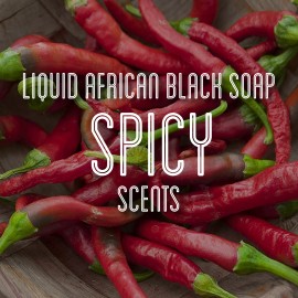 Fra Fra's Naturals | Premium Organic Raw Liquid African Black Soap - Spicy Scent - White Ginger