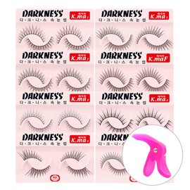 Kema 다크니스 속눈썹 K.ma (케이마) 10개 + 전용헬퍼 [04_K.ma4 (10개+전용헬퍼)] Darkness Eyelashes K.ma (10 pcs) + Dedicated Helper [04_K.ma4 (10 pcs + Dedicated Helper)]