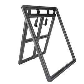 Pet Screen Door Professional Bite Resistant Free Access Lockable Dog Screen Door Inside Door Flap for Pet Pigs Cat L 46x35x1.5cm