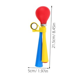 WHAMVOX Kids Air Horn Clown Horn Handheld Plastic Scooter Bicycle Bell Retro Design for Boys Girls Cycling Accessories with 3 Holes