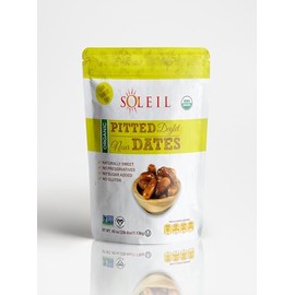 2.5lbs Organic Pitted Dates | 100% Algerian Deglet Noor| Certified ORGANIC, NON-GMO, VEGAN, KOSHER, naturally sweet and Gluten-free, NO sugar added, NO sulfurs or preservatives, Nut-Free. (2.5lbs)